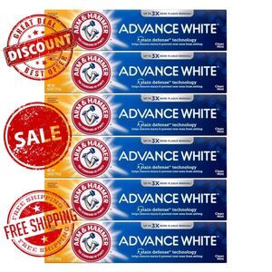 Arm & Hammer Advance White Extreme Whitening Toothpaste, 4.3 Oz, 6 Pack